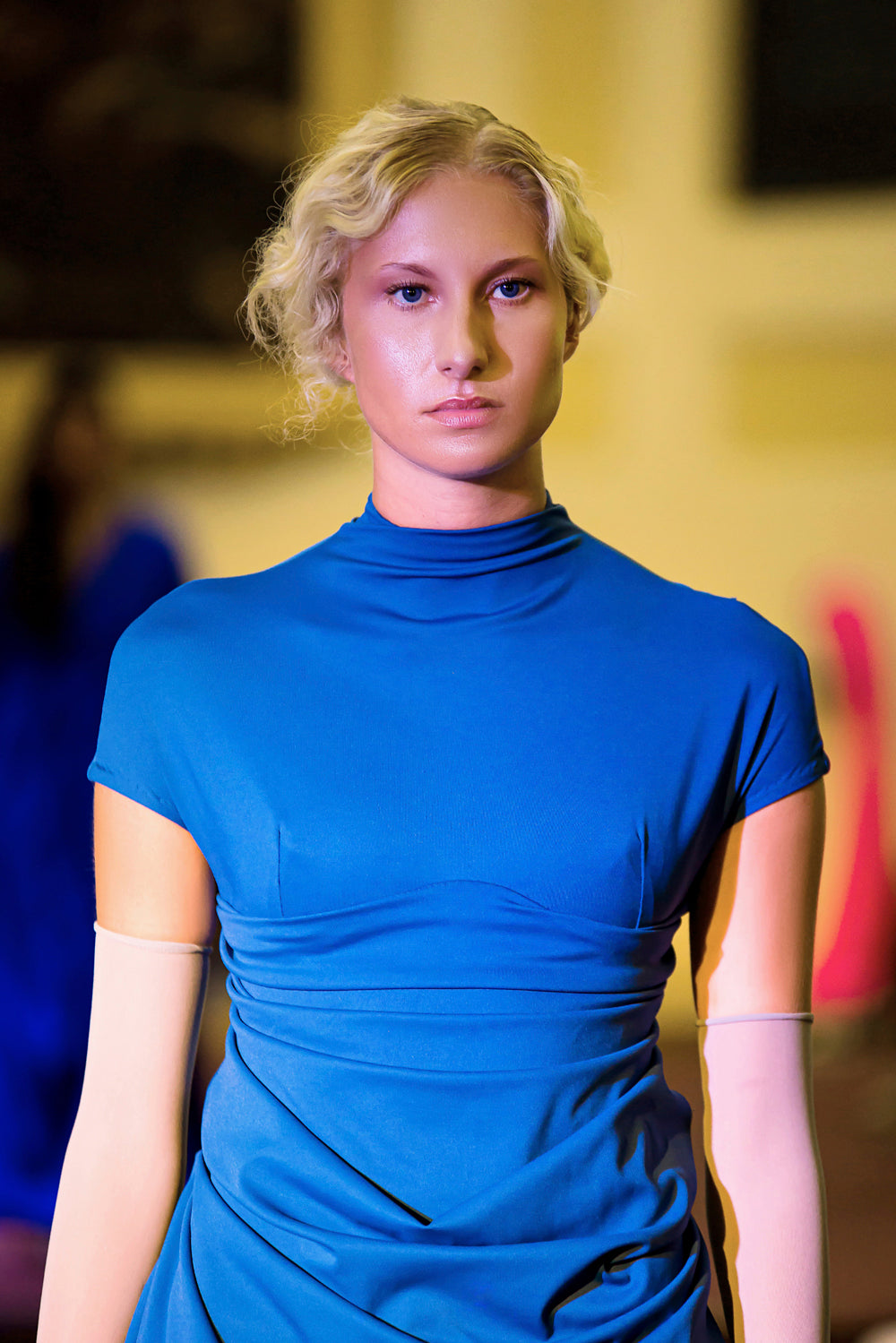 Penelope Cut Away Back Statuesque Dress