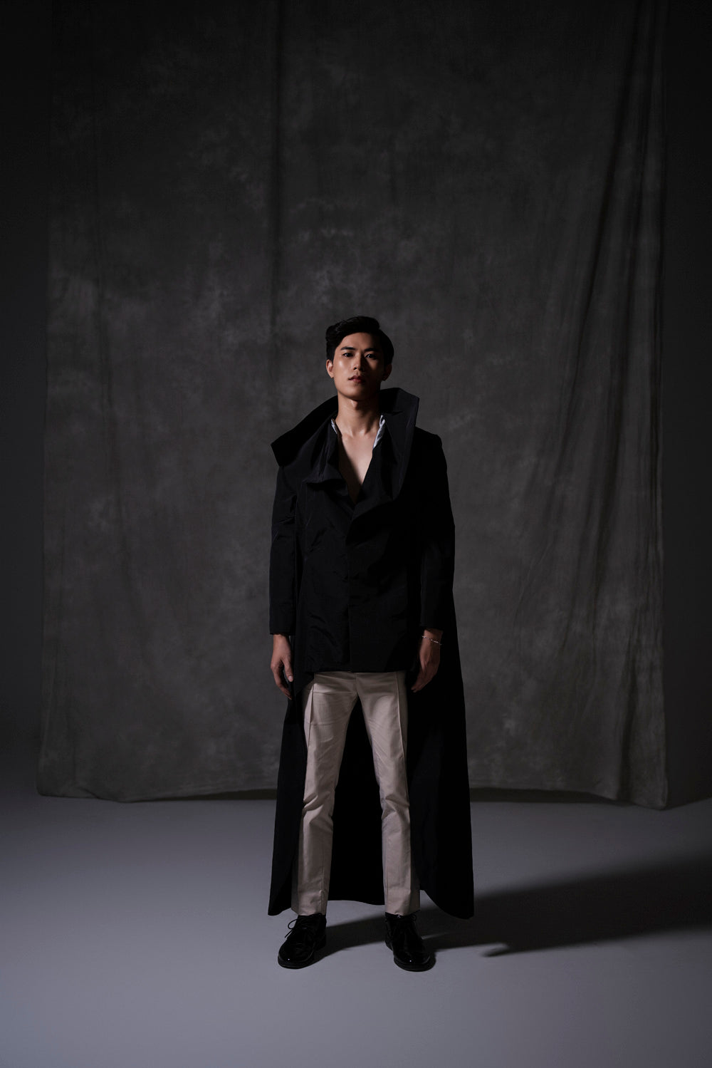 Mens High Collared Coat