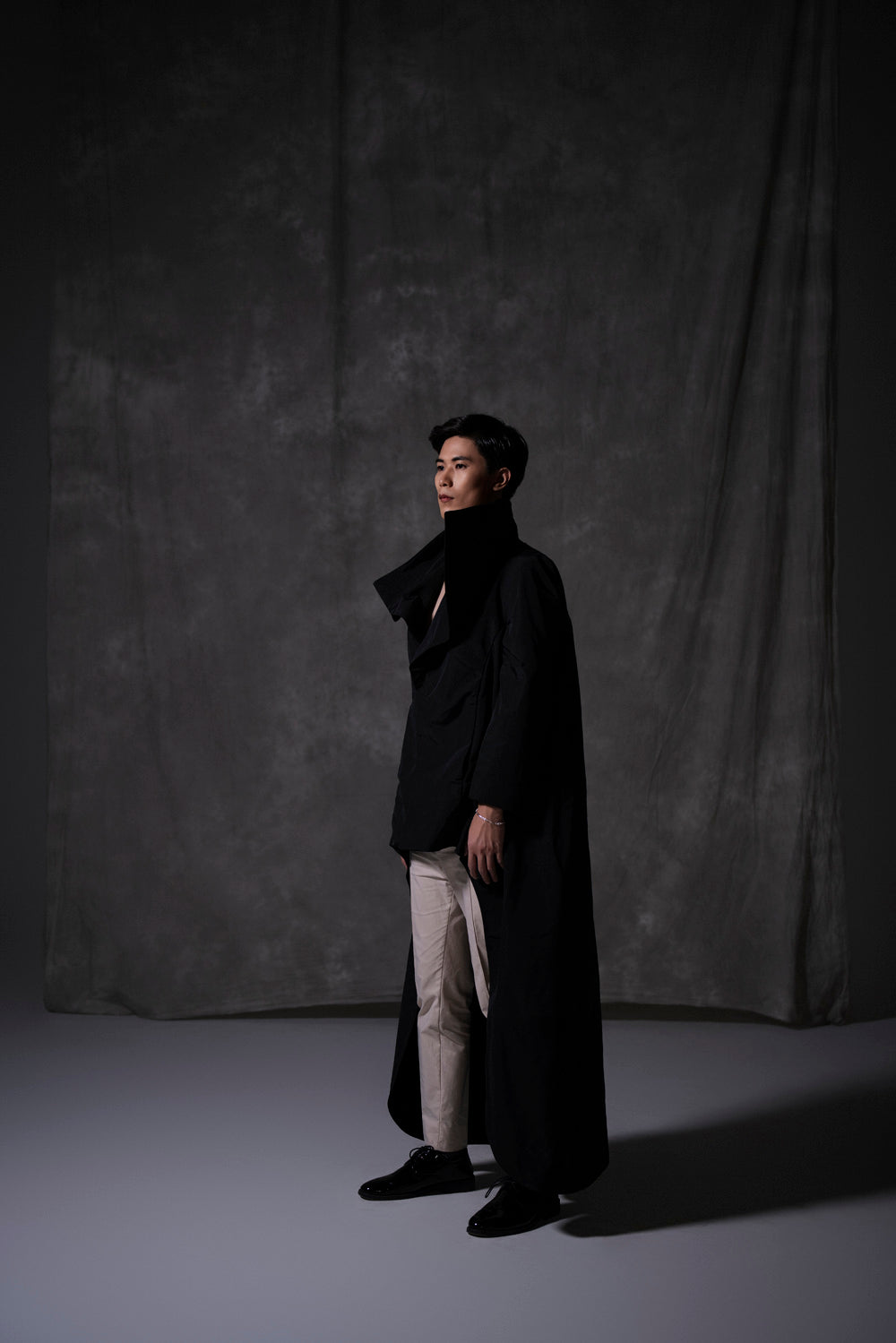 Mens High Collared Coat