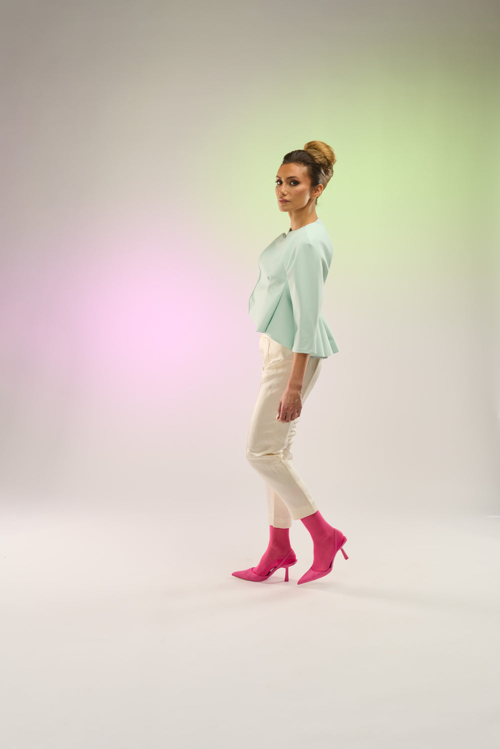 Mint Frost Fitted Jacket