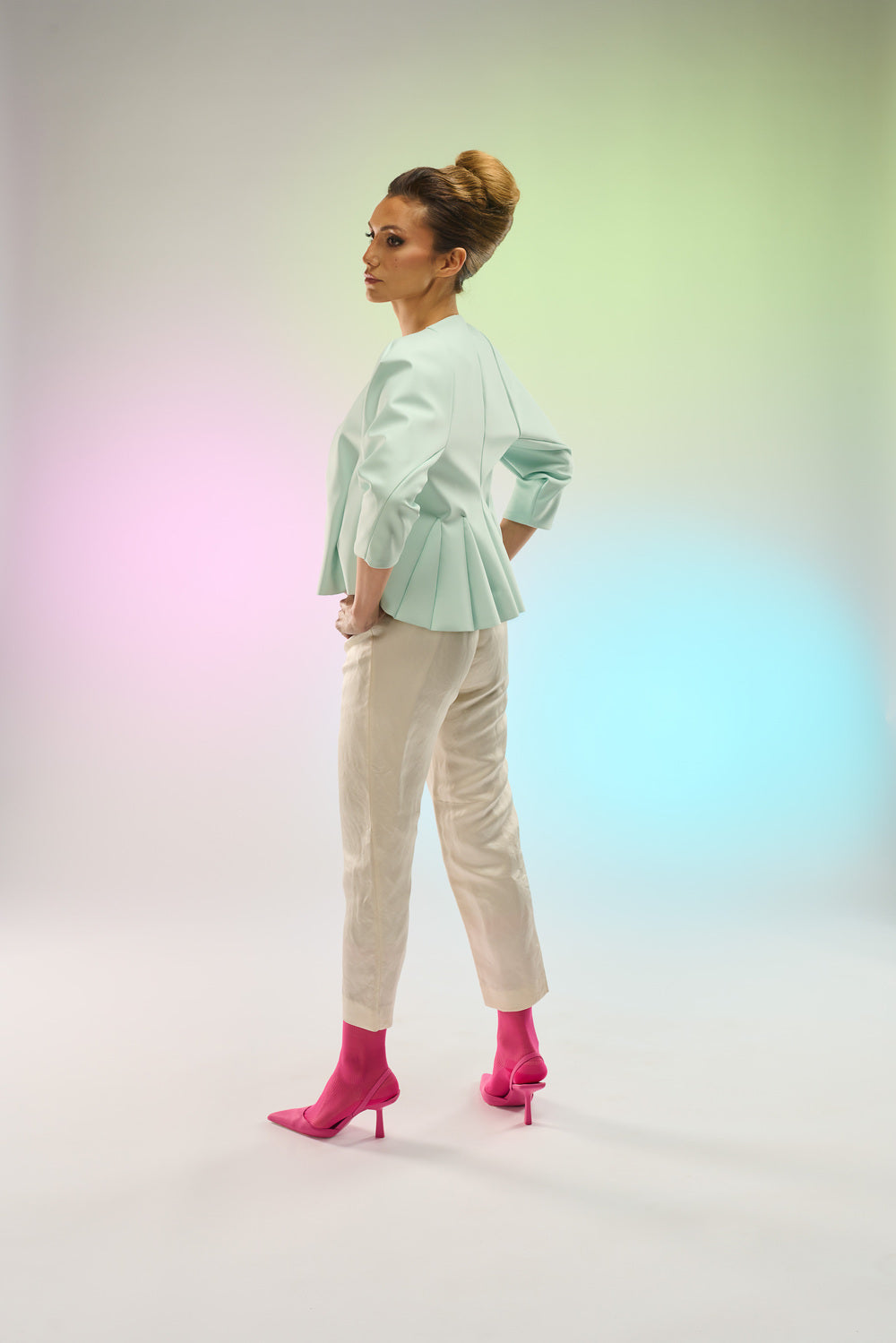 Mint Frost Fitted Jacket