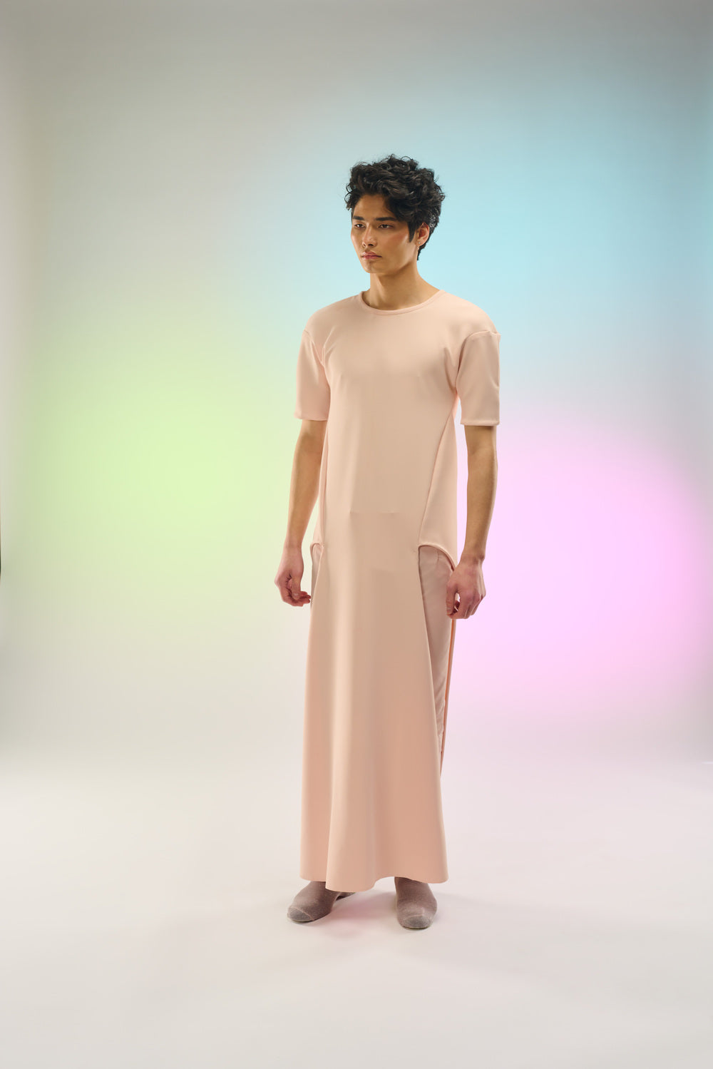 Silk Crepe Long Summer T-Shirt