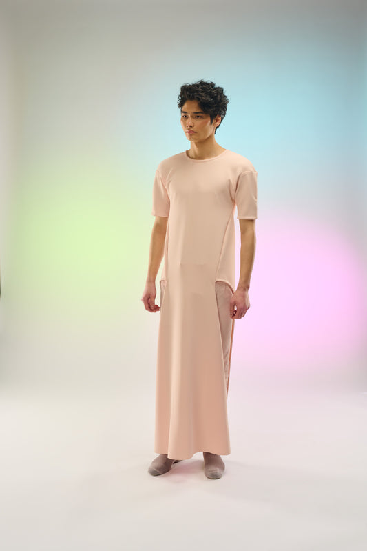 Silk Crepe Long Summer T-Shirt