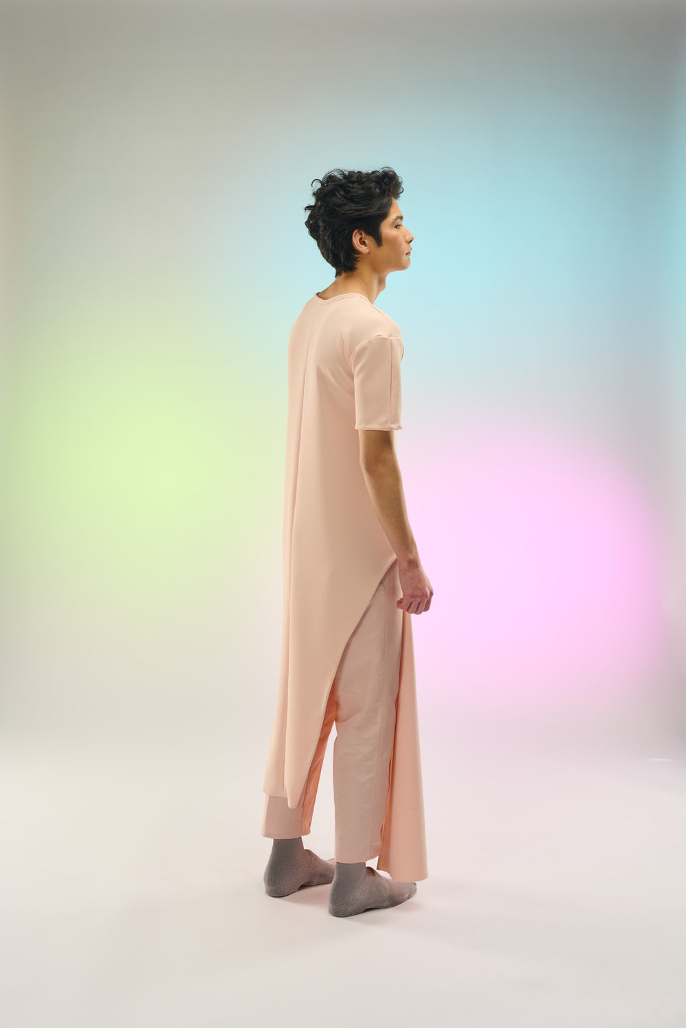 Silk Crepe Long Summer T-Shirt