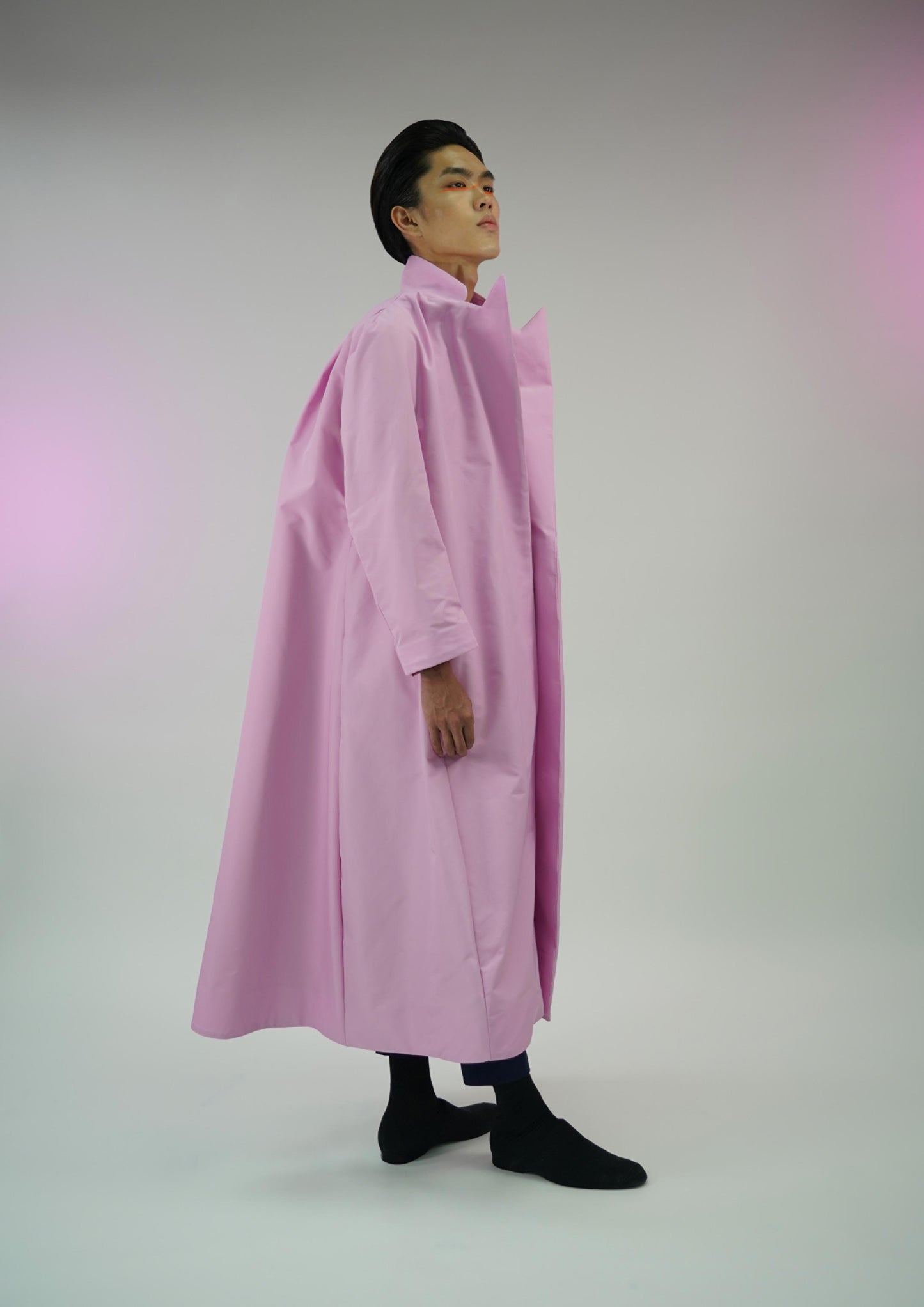 Pink Peak Lapel With Cape