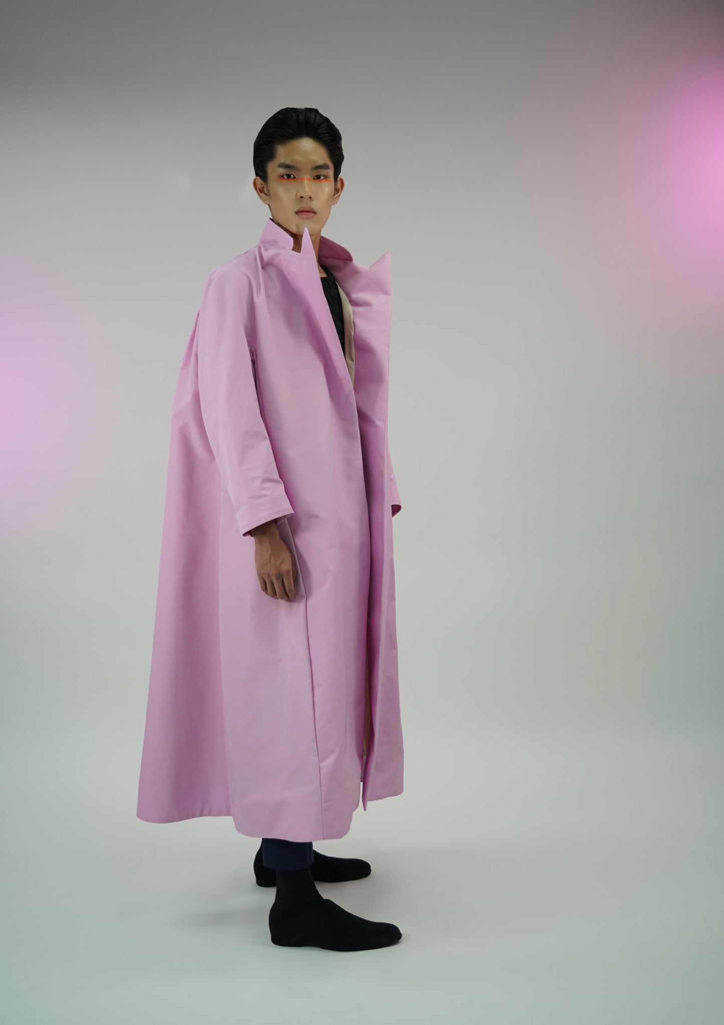 Pink Peak Lapel With Cape