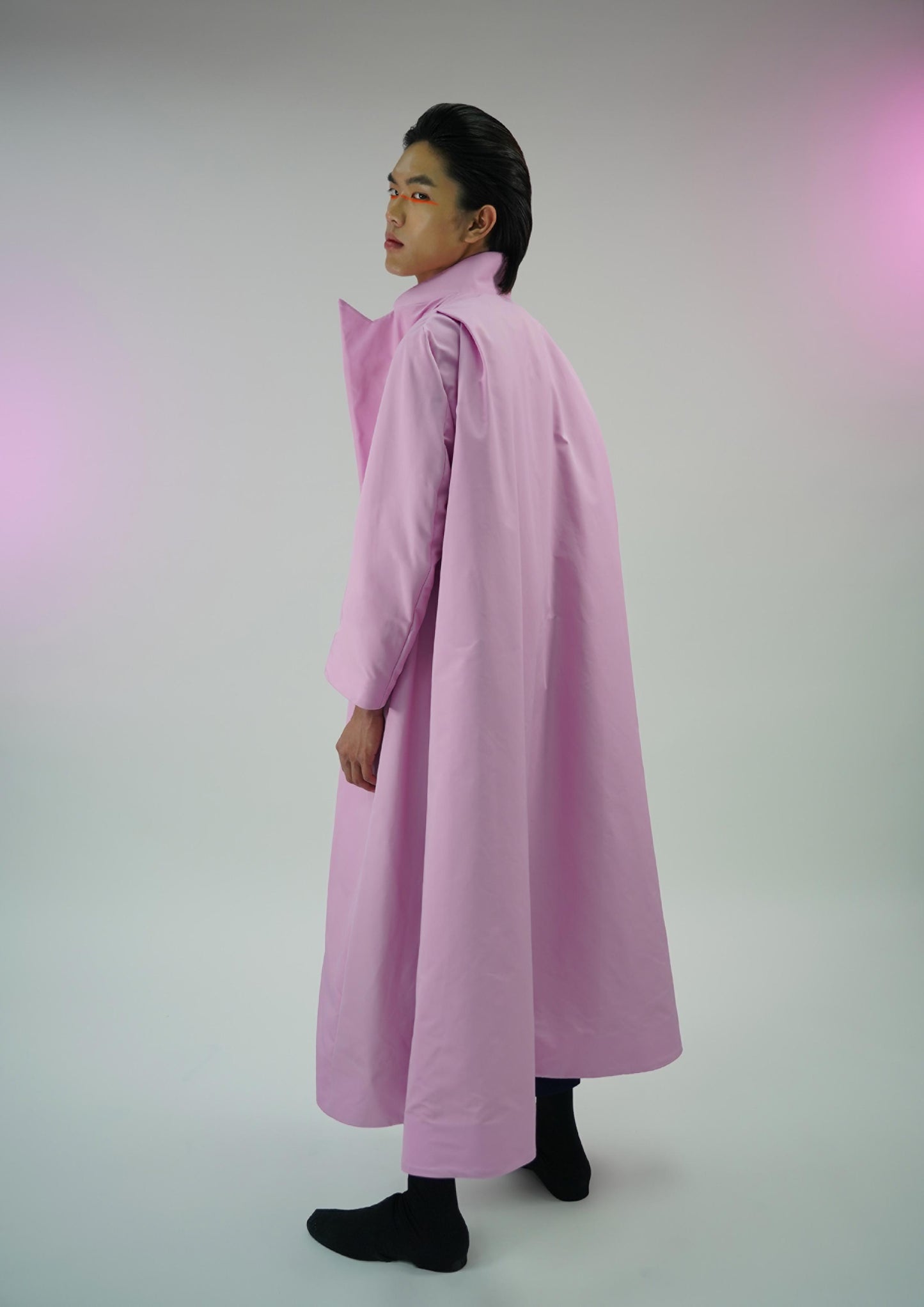 Pink Peak Lapel With Cape