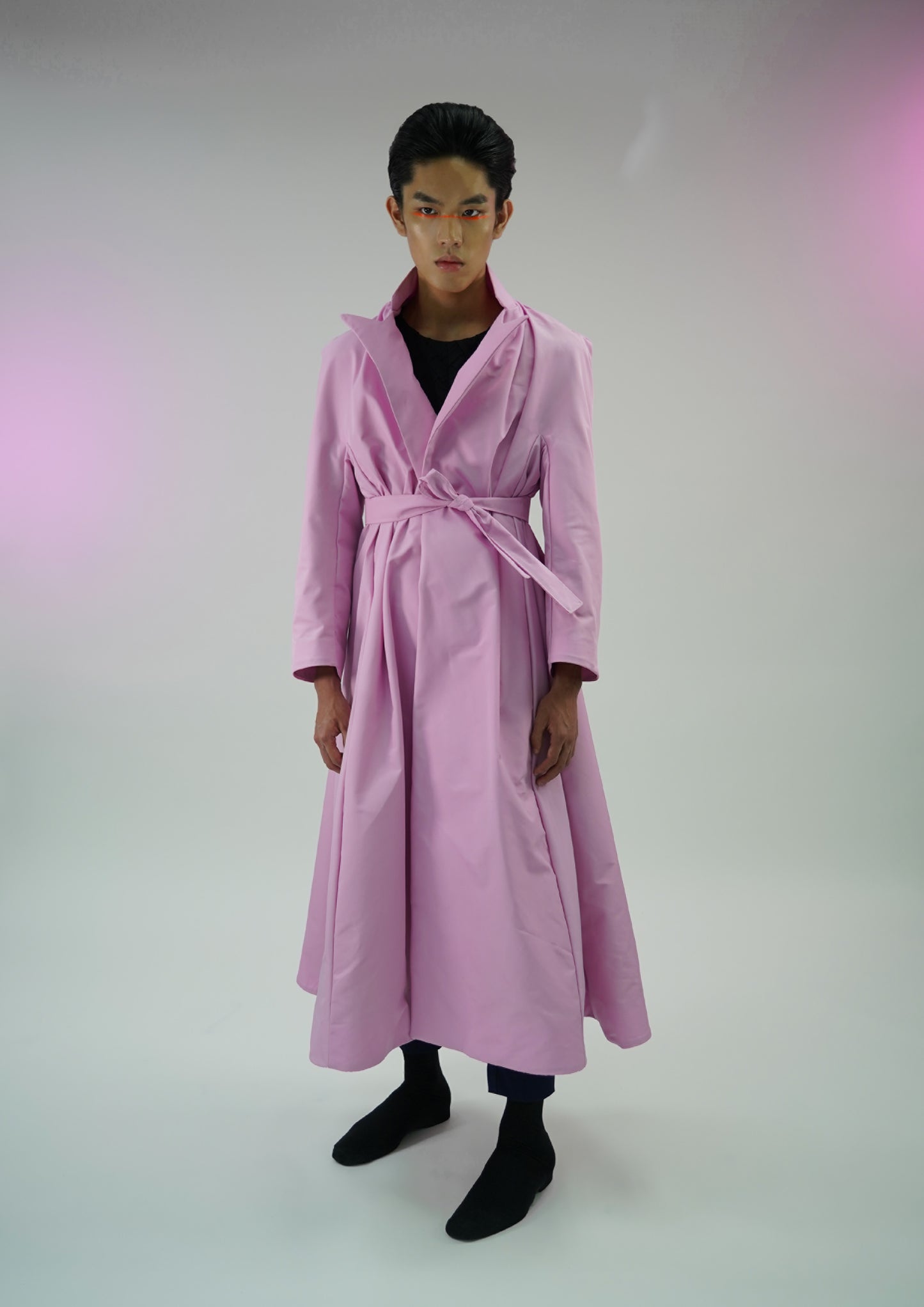 Pink Peak Lapel With Cape