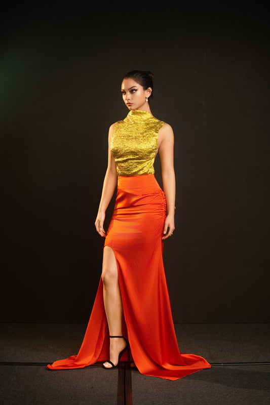 Rita Burned Skirt
